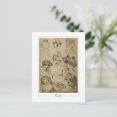 アルフォンスミュシャ#15 -ファインアートはがき ポストカード (スタンド正面)