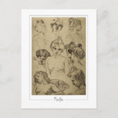 アルフォンスミュシャ#15 -ファインアートはがき ポストカード (正面)