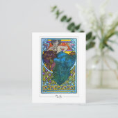 アルフォンスミュシャ#176 -ファインアートはがき ポストカード (スタンド正面)