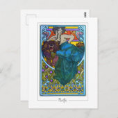 アルフォンスミュシャ#176 -ファインアートはがき ポストカード (正面/裏面)