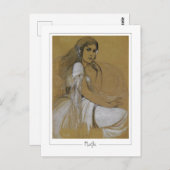 アルフォンスミュシャ#1 -ファインアートはがき ポストカード (正面/裏面)