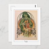 アルフォンスミュシャ#232 -ファインアートはがき ポストカード (正面/裏面)