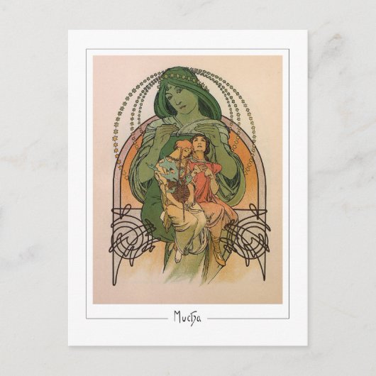 アルフォンスミュシャ#232 -ファインアートはがき ポストカード (正面)