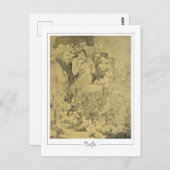 アルフォンスミュシャ#285 -ファインアートはがき ポストカード (正面/裏面)