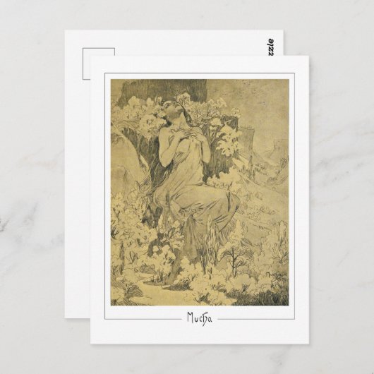 アルフォンスミュシャ#285 -ファインアートはがき ポストカード (正面/裏面)