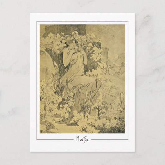 アルフォンスミュシャ#285 -ファインアートはがき ポストカード (正面)