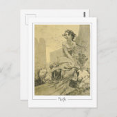 アルフォンスミュシャ#290 -ファインアートはがき ポストカード (正面/裏面)
