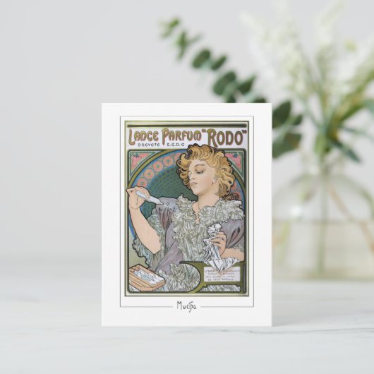 アルフォンスミュシャ#2 -ファインアートはがき ポストカード (スタンド正面)