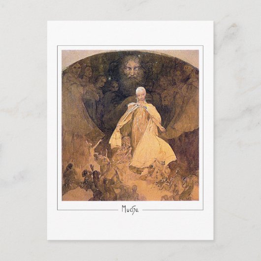 アルフォンスミュシャ#328 -ファインアートはがき ポストカード (正面)