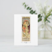 アルフォンスミュシャ#329 -ファインアートはがき ポストカード (スタンド正面)