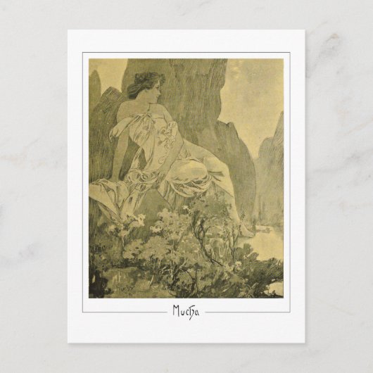 アルフォンスミュシャ#335 -ファインアートはがき ポストカード (正面)