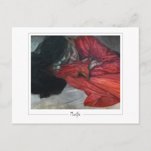 アルフォンスミュシャ#342 -ファインアートはがき ポストカード (正面)