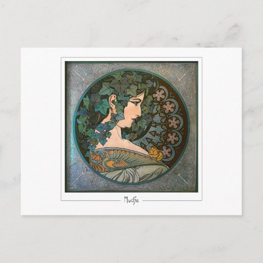 アルフォンスミュシャ#370 -ファインアートはがき ポストカード (正面)