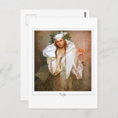 アルフォンスミュシャ#381 -ファインアートはがき ポストカード (正面/裏面)