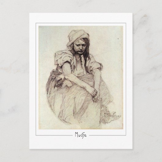 アルフォンスミュシャ#384 -ファインアートはがき ポストカード (正面)