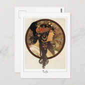 アルフォンスミュシャ#401 -ファインアートはがき ポストカード (正面/裏面)