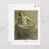 アルフォンスミュシャ#409 -ファインアートはがき ポストカード (正面/裏面)