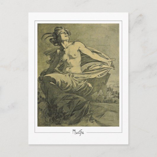 アルフォンスミュシャ#409 -ファインアートはがき ポストカード (正面)