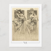 アルフォンスミュシャ#49 -ファインアートはがき ポストカード (正面)