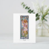 アルフォンスミュシャ#96 -ファインアートはがき ポストカード (スタンド正面)