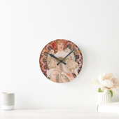 アルフォンスミュシャ: Daydream (Rleverie) ラウンド壁時計 (ホーム)