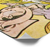 アルフォンスミュシャ。Le Lys/Lily, 1897 ポスター (角)