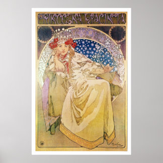 アルフォンスミュシャ。Princezna Hyacinta, 1911 ポスター