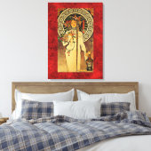 アルフォンスミュシャ: The Trappistine キャンバスプリント (インサイチュ (寝室))