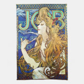 アルフォンスミュシャJOB キッチンタオル (縦)