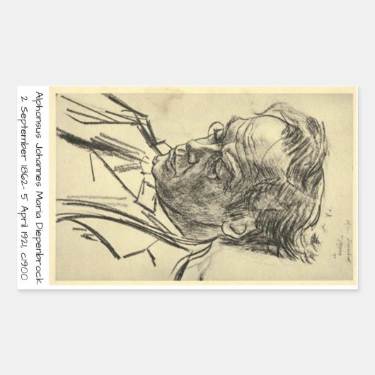 アルフォンスヨハネスマリアディペンブロック1900 長方形シール (正面)