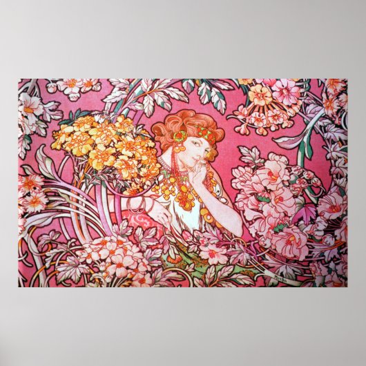 アルフォンスヴェルアールヌーボーポスター ポスター (正面)