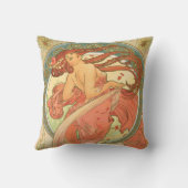 アルフォンス島のミュシャによるヴィンテージのダンス クッション (裏面)