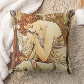 アルフォンス島のミュシャによる夜の残りのヴィンテージの新しい クッション (ブランケット)