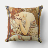 アルフォンス島のミュシャによる夜の残りのヴィンテージの新しい クッション (正面)