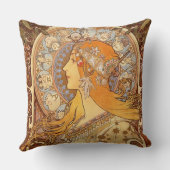 アルフォンス島のミュシャによる(占星術の)十二宮図 クッション (裏面)