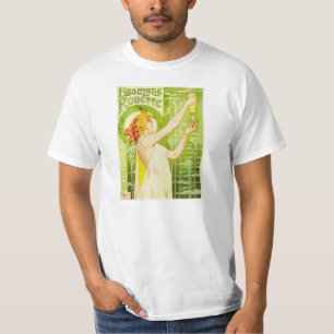 アルフォンス島のミュシャのアブサンのRobetteのTシャツ Tシャツ