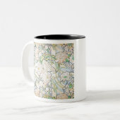 アルフォンス島のミュシャのシャクヤク ツートーンマグカップ (正面左)