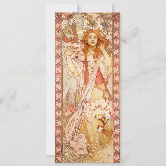 アルフォンス島のミュシャのジャンヌダルクの招待状 招待状 (正面)