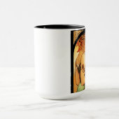 アルフォンス島のミュシャのフルーツのマグ マグカップ (中央)