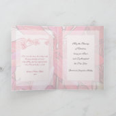 アルフォンス島のミュシャのポインセチアのカスタムなクリスマスカード シーズンカード (内部)