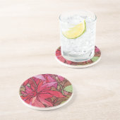 アルフォンス島のミュシャのポインセチアのクリスマスのコースター コースター (側面)