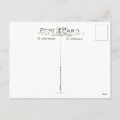 アルフォンス島のミュシャのポインセチアのクリスマスの郵便はがき シーズンポストカード (裏面)