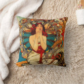 アルフォンス島のミュシャのモンテカルロの枕 クッション (ブランケット)