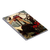 アルフォンス島のミュシャのMoravianの先生の聖歌隊のノート ノートブック (右側)