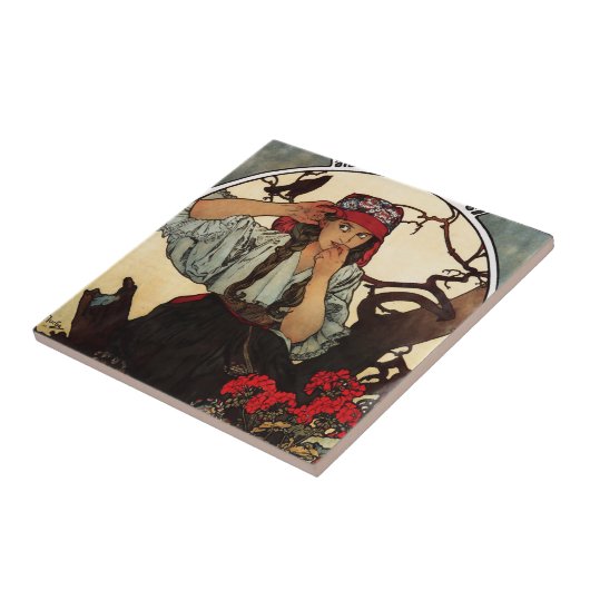 アルフォンス島のミュシャのMoravianの先生の聖歌隊はタイルを張ります タイル (側面)