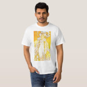 アルフォンス島のミュシャユリのTシャツ Tシャツ (正面フル)