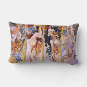 アルフォンス島のミュシャ1895年による4季節 ランバークッション (裏面)