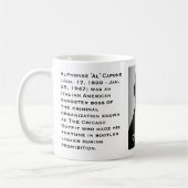 アルフォンス島「Al」Capone コーヒーマグカップ (左)