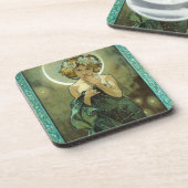 アルフォンス島Mucha Clair De Lune Coasters コースター (左側)