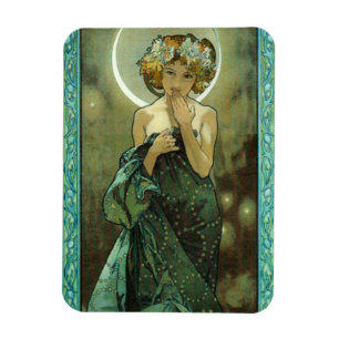 アルフォンス島Mucha Clair De Lune Magnet マグネット
